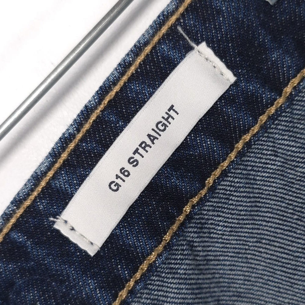 GUESS Men's New Jeans 38x32 G16 Straight GJ AGED Distressed Dark Wash M5YA1B - Picture 13 of 16